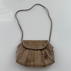 Vintage Saks Fifth Avenue Snakeskin leather bag